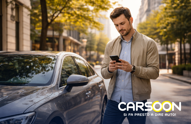 Un cliente Carsoon utilizza il sito carsoon.it per vendere la sua auto usata