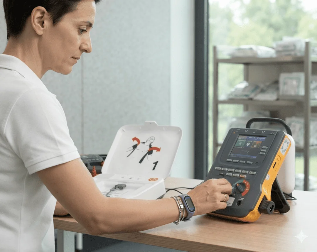 Manutenzione defibrillatore